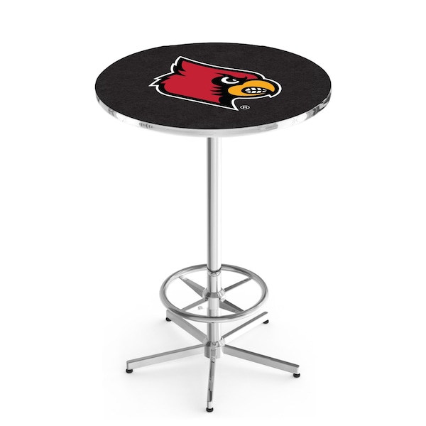 42" Chrome Louisville Pub Table, 36" dia. Top