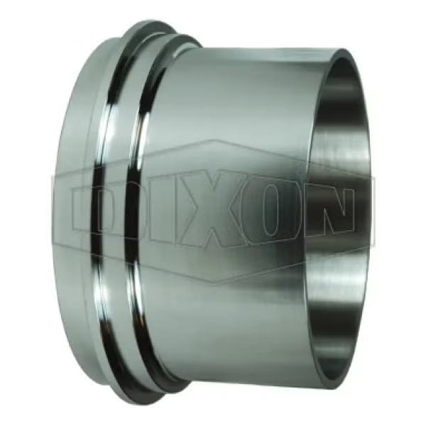 John Perry Long Weld Ferrule, 3 in, Plain, 316L SS, Domestic