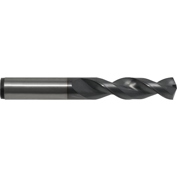 Screw Machine Drill Bit, 7/16 in Size, 135  Degrees Point Angle, Cobalt, TiCN Finish