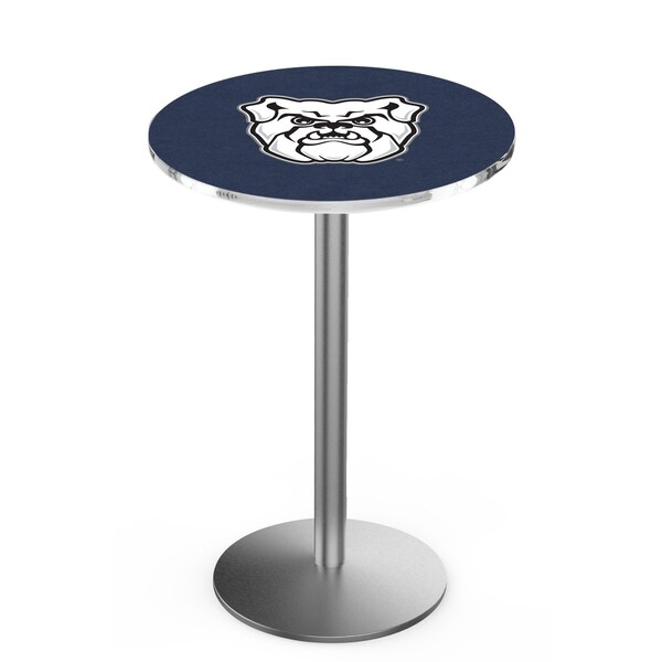 42" Stainless Steel Butler University Pub Table, 36" dia. Top
