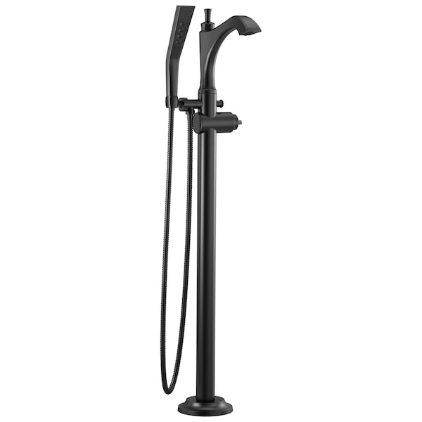 Dorval Single Handle Floor Mount Tub Filler Trim - Less Handle