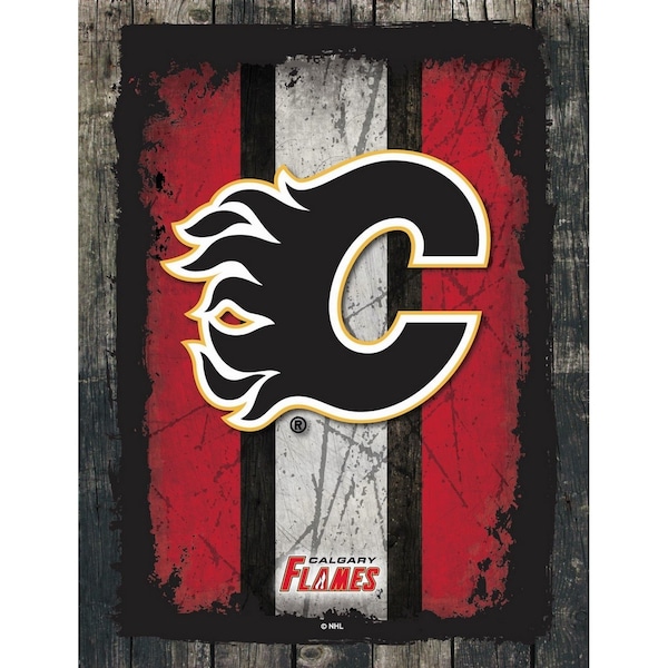 Calgary Flames 15" x 20" Canvas Wall Art