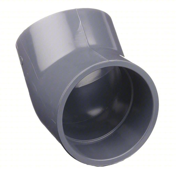 CPVC Elbow, 45 Degrees, Schedule 80, 6" Pipe Size, Socket x Socket