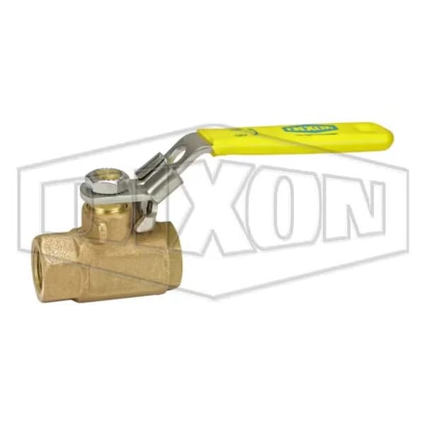 Ball Valve, 3/8 in Nominal, FNPT End Style, Brass Body, Full Port, RPTFE Stem Softgoods, Domestic