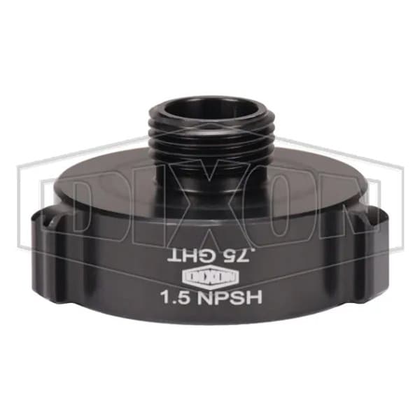 Style N37 Rocker Lug Hydrant Adapter, 1-1/2 x 3/4 in, FNPSH x Male Garden Hose Thread Connection, Al