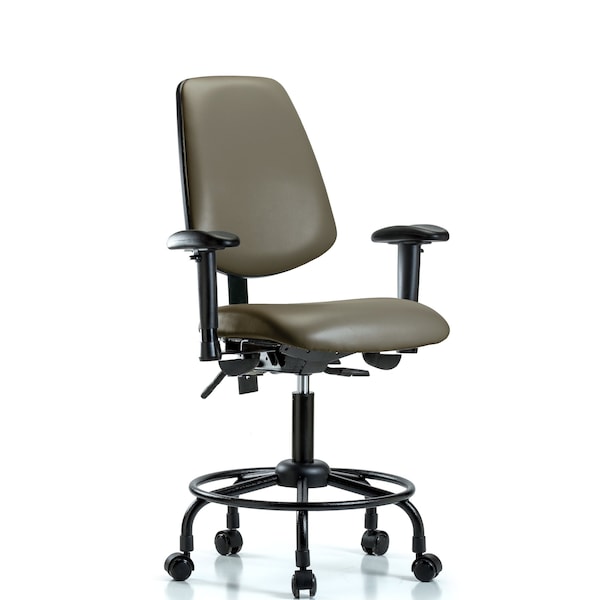 Vinyl Chair, Vinyl, Adjustable Arms