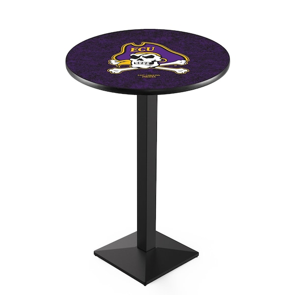 42" Blk Wrinkle East Carolina Pub Table, 36" dia. Top
