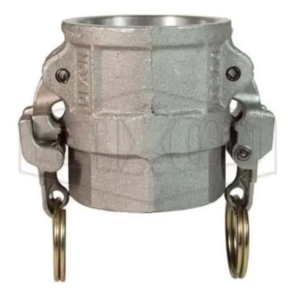 EZ Boss-Lock Type D Cam and Groove Coupler, 8 in Nominal, Female Coupler x FNPT End Style, Aluminum