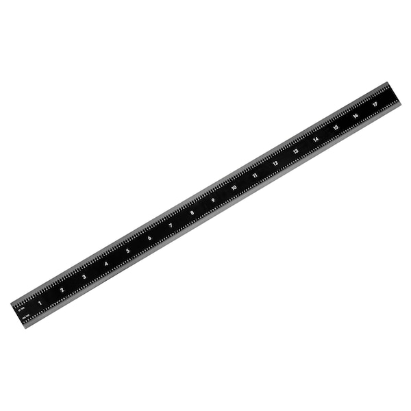Rule, Steel, 18", Black