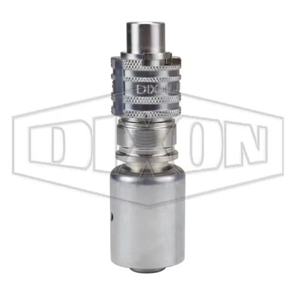 Dix-Lock N Series Bowes Interchange Quick Disconnect Coupler with Male Head Ferrule, 1/2 in Nominal