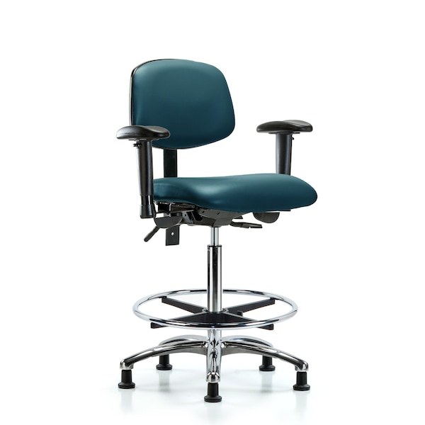 Vinyl Chair, Vinyl, Adjustable Arms