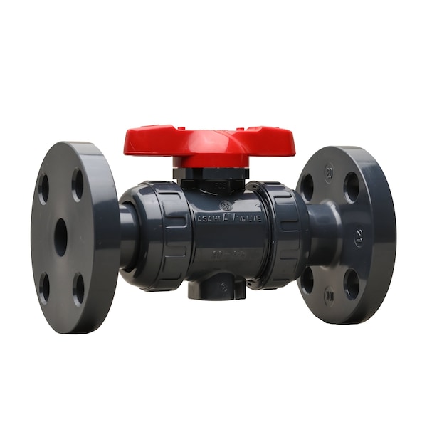 Valve, Ball, T-21, 3/4", PVC, FKM, Flanged