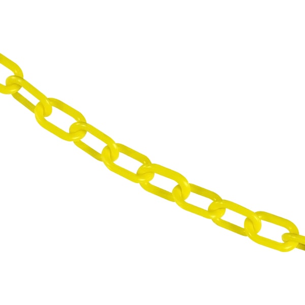 1" x 50' Yellow Plastic Safety Chain