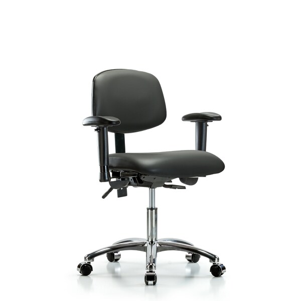 Vinyl Chair, Vinyl, Adjustable Arms