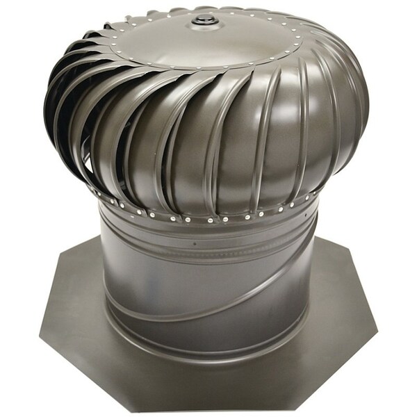 Master Flow GIC12WW Rotary Turbine Ventilator, Steel, Weathered Wood