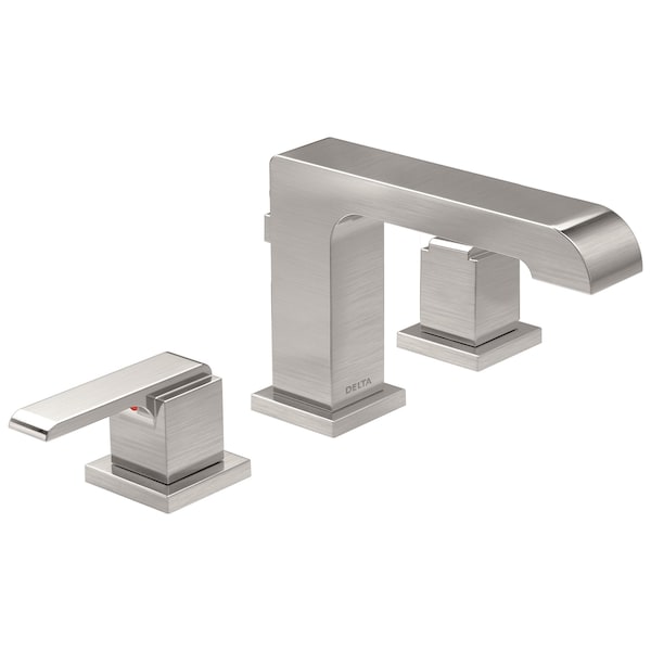 3-hole 4-16" installation Hole Widespread Lavatory Faucet, Stainless