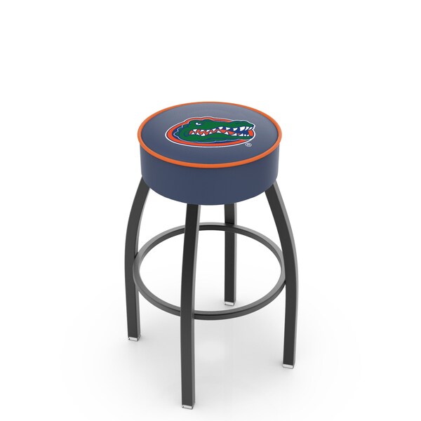 25" 4" Florida Cushion Seat, Blk Wrinkle Base Swivel Bar Stool