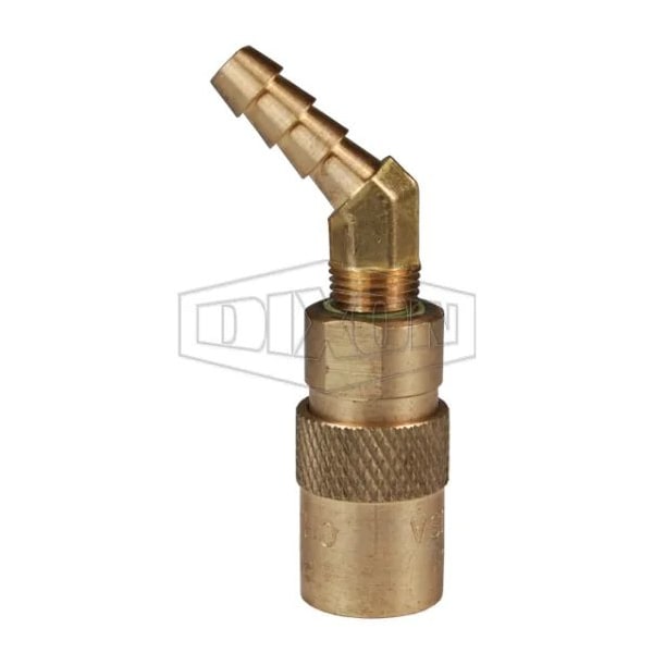 CM Series Quick-Release Unvalved Coupler, 3/8 in Nominal, Coupler x Barb, Brass, Domestic