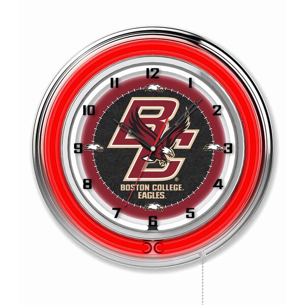 Boston College Double Neon 19" Clock