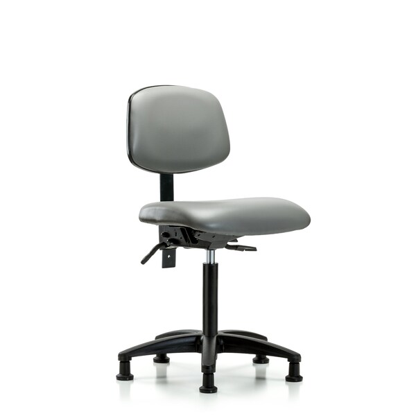 Vinyl Chair, Med Bench, Tilt, Glides, Sterling