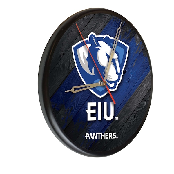 Eastern Illinois University 13" Solid Wood Clock