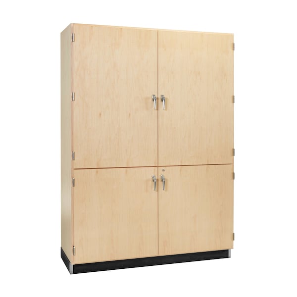 Shelving Tool Storage Cabinet, 84 in H, 48 in W, (1) Fixed, (2) Adjustable Shelves