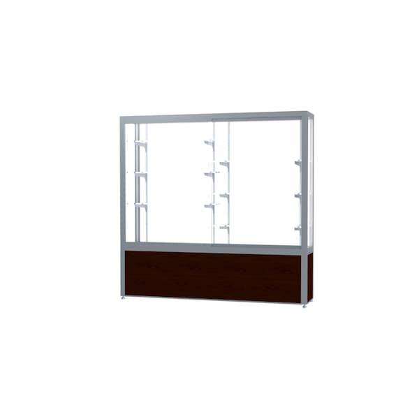 Display Case 72x66x16, White, Satin