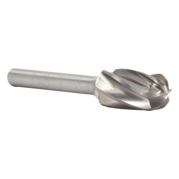 SC-7NF 3/4" X 1" Cylindrical Radius End Carbide Bur 1/4" Shank for Aluminum