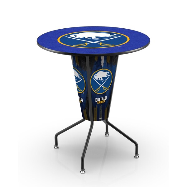 Lighted 42" Black Buffalo Sabres Pub Table