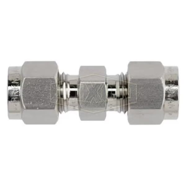 The Right Connection Instrumentation Union, 1/8 in Nominal, Tube End Style, 316 SS, Domestic