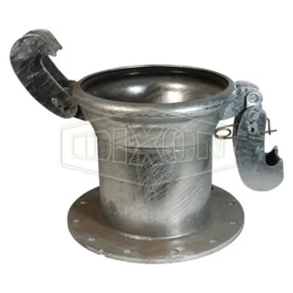 Type A Industrial Female Quick Connect Coupler, Coupling, 12 in, Quick Connect Coupler x Flange, Ste