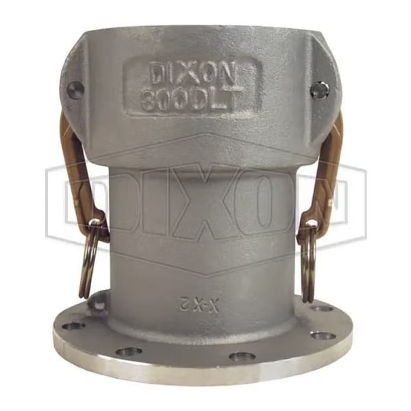 Cam and Groove Coupler, 6 in Nominal, Coupler x Tank Truck Flange End Style, Aluminum