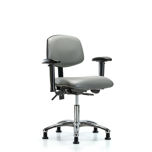 Vinyl Chair, Vinyl, Adjustable Arms