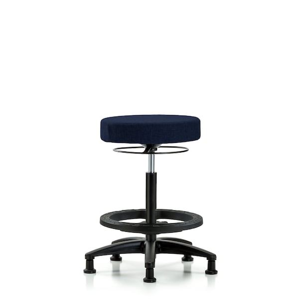 Bench Stool, Hi, Fabric, BF, Glides, Nav