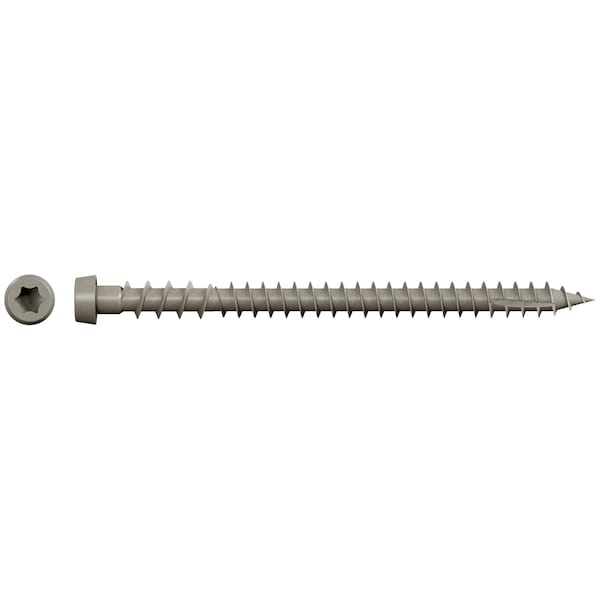 Deck-Drive DCU Composite Collated Deck Screw, Cap Head, #10 Screw, 2-3/4 in OAL, 6-Lobe Drive, Quik-