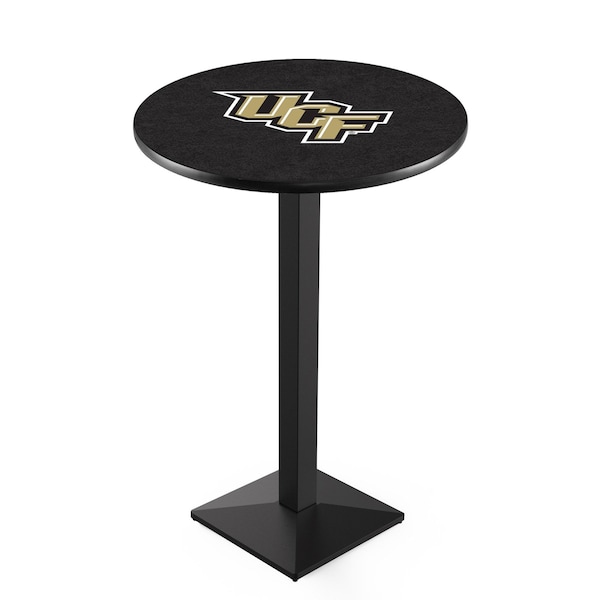 42" Blk Wrinkle Central Florida Pub Table, 36" dia. Top