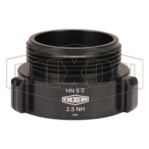 Style N37 Rocker Lug Hydrant Adapter, 2-1/2 in, Female NST NH x Male NST NH, Aluminum, Hardcoat