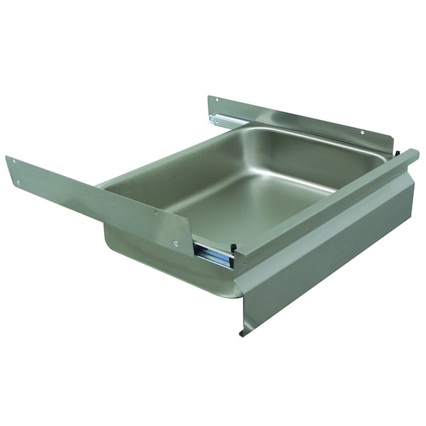 Deluxe Drawer, 15 in.W x 20 in.D x 5 in. deep drawer pan insert, stainless steel, with drawer slides