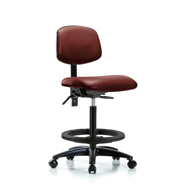 Vinyl Chair, High Bench, Foot Ring, Casters, Borscht