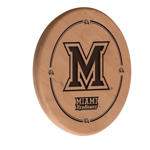 Miami University (OH) 13" Laser Engraved Solid Wood Sign