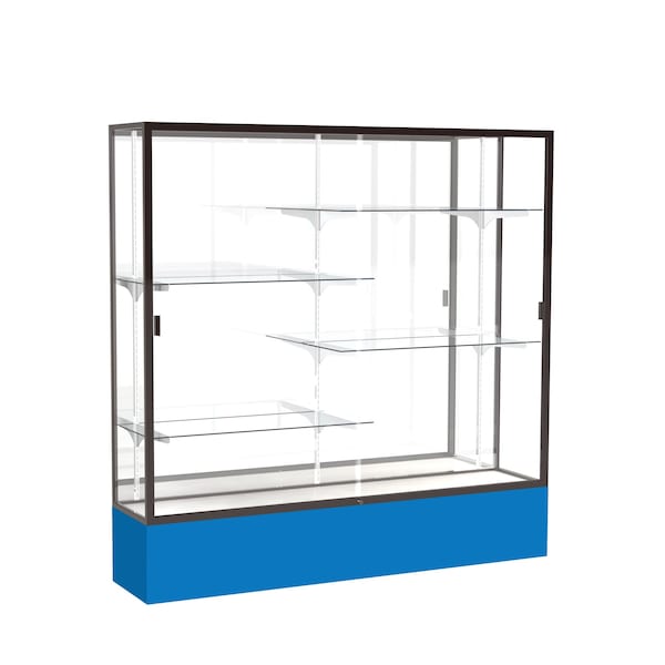 Spirit Floor Display Case 72x72x16, Mirror, Bronze