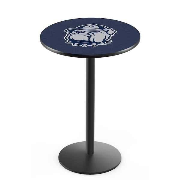 42" Blk Wrinkle Georgetown Pub Table, 36" dia. Top