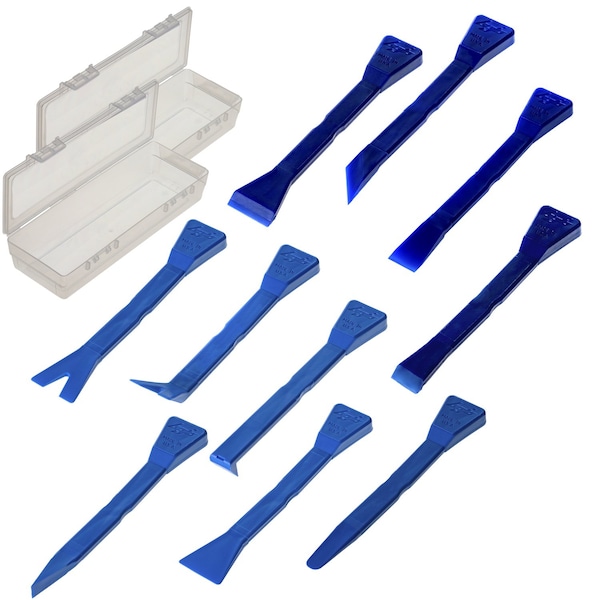 Master Installer Plastic Prying and Scraper Tools Combo Kit in Tool Box