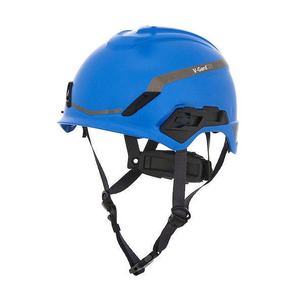 V-Gard H1 Safety Helmet, Novent, Fas-Trac III Pivot, ANSI, EN397, Type I, Class E, Blue