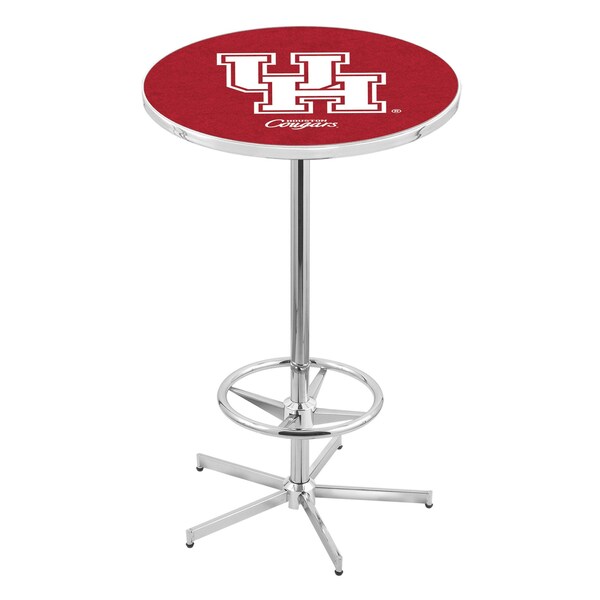 42" Chrome Houston Pub Table, 36" dia. Top