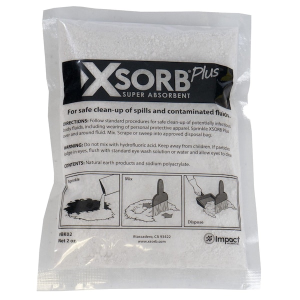 Plus Absorbent, 2 oz. Bag, PK24