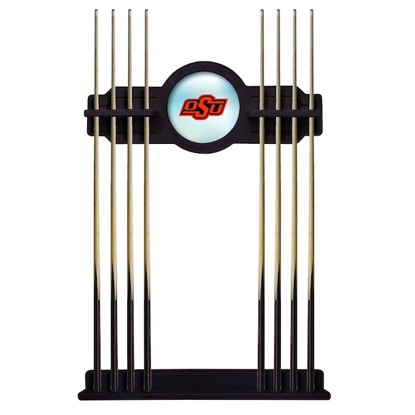 Oklahoma State Cue Rack in English Tudor Finish