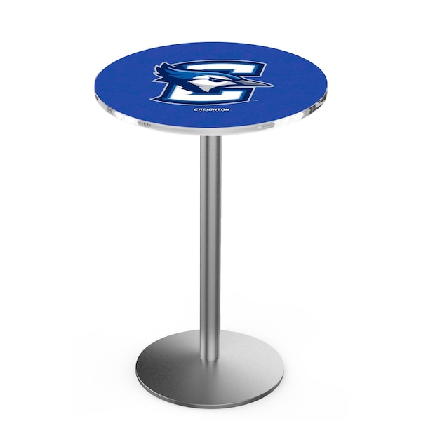 42" Stainless Steel Creighton Pub Table, 36" dia. Top