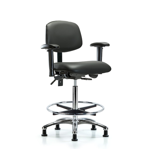 Vinyl Chair, Vinyl, Adjustable Arms