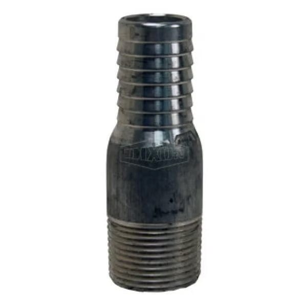 Combination Nipple, 1/2 in, MNPT x Hose Barb, Aluminum, Domestic